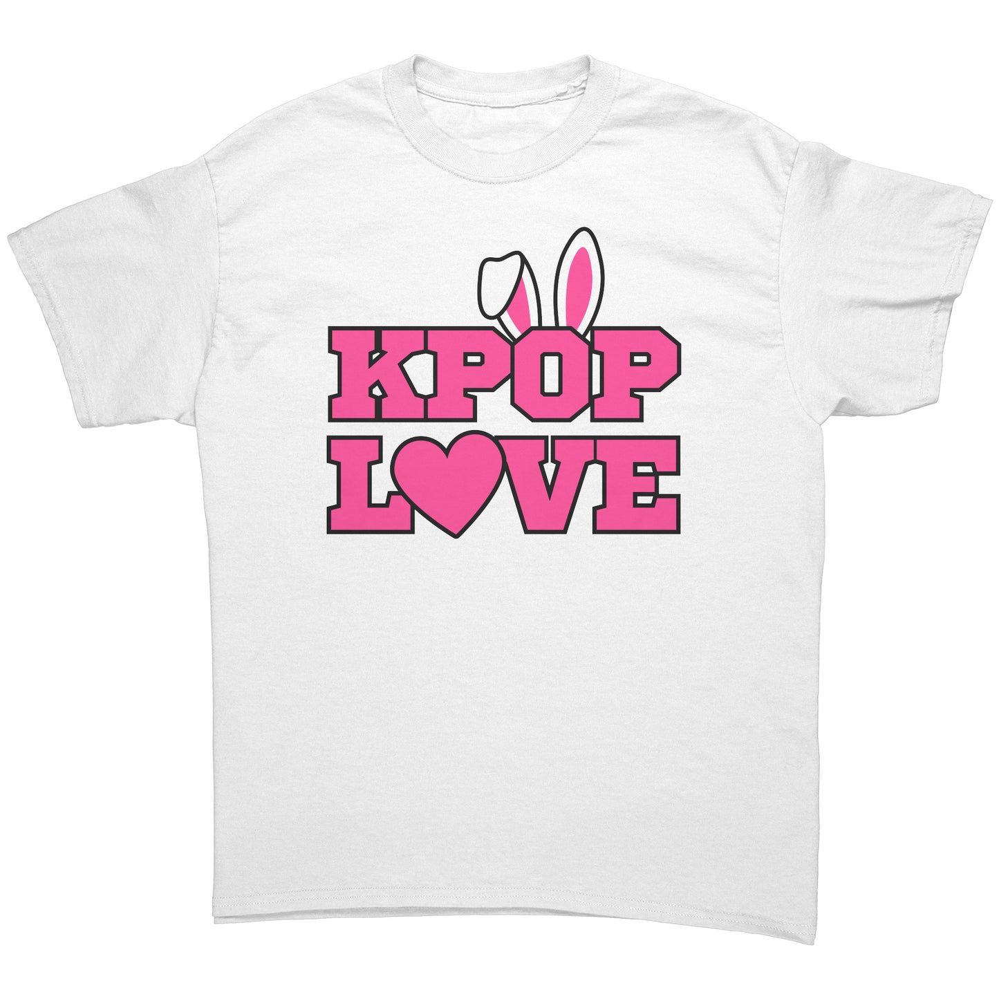 SKT KPOP Tees: Cute KPOP LOVE BUNNY Unisex Tee