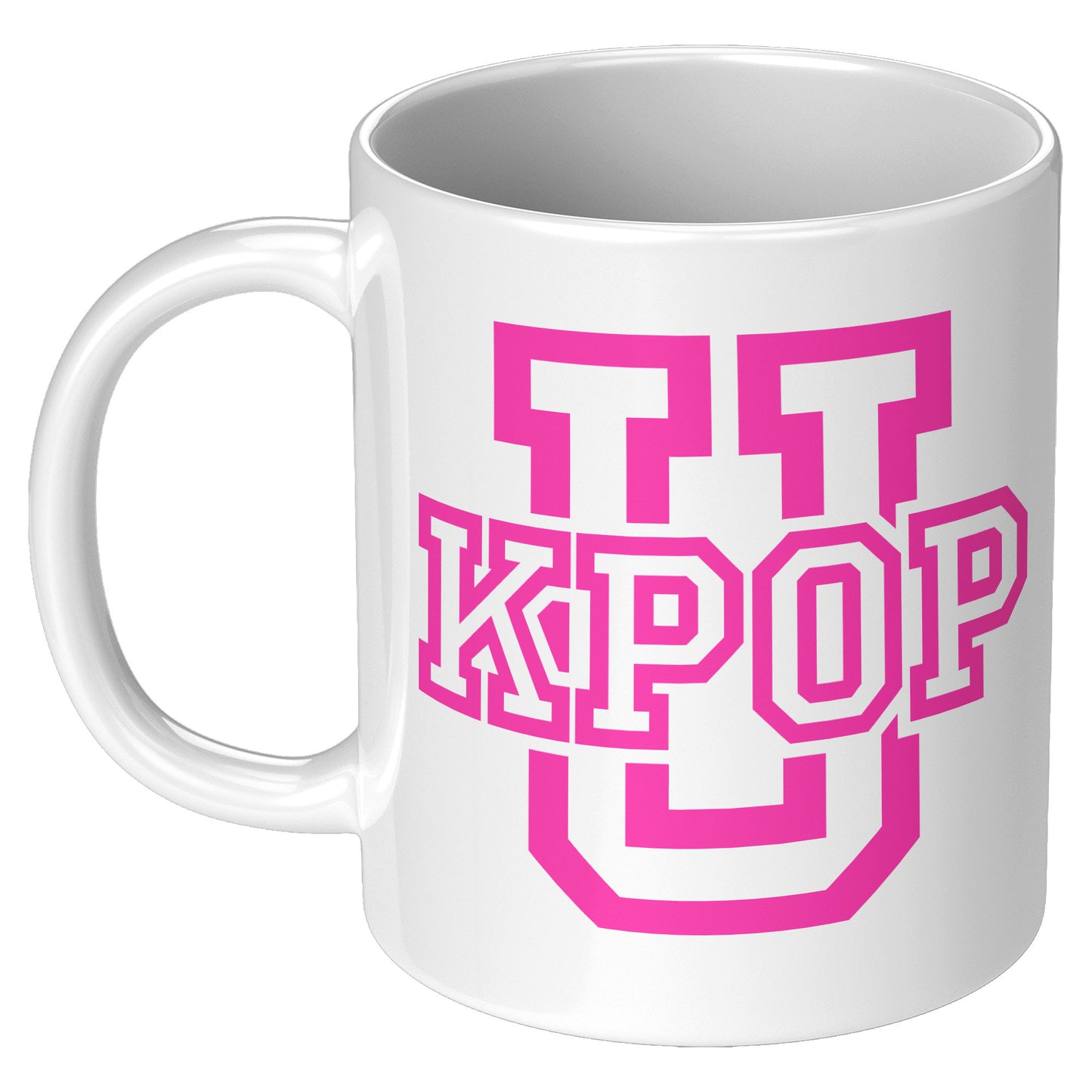 SKT Mugs: Hot Pink Design KPOP U Ceramic Mug