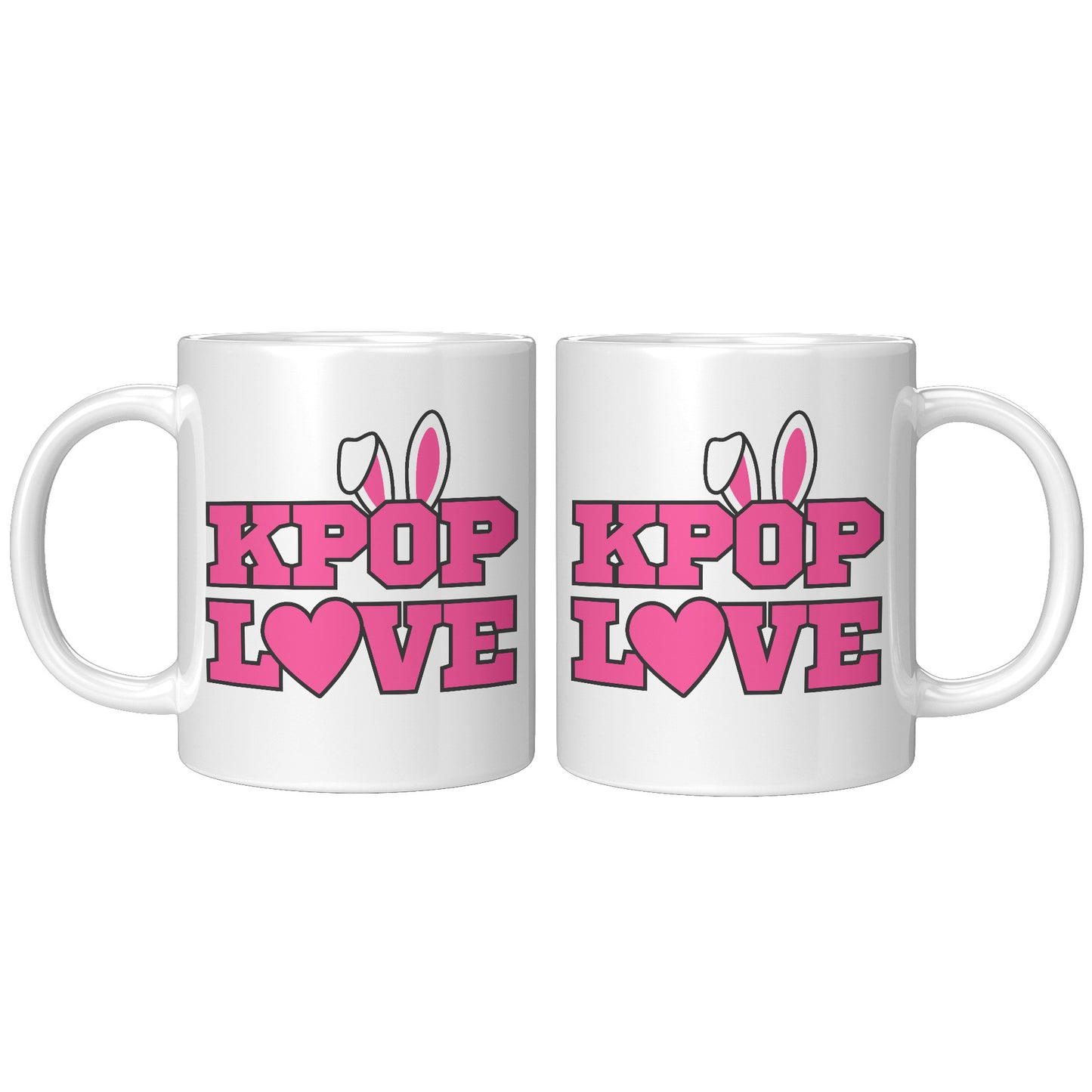 SKT Mugs: KPOP LOVE BUNNY Ceramic Mug