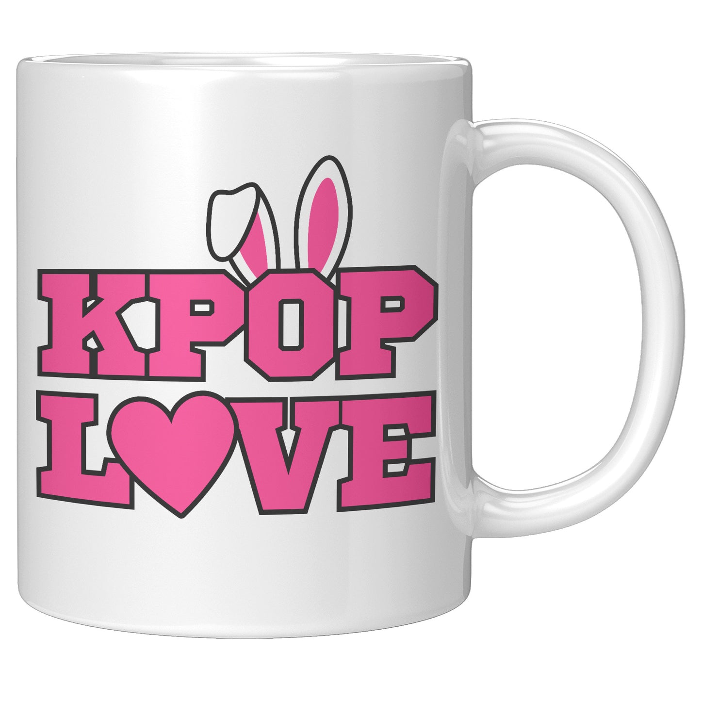 SKT Mugs: KPOP LOVE BUNNY Ceramic Mug