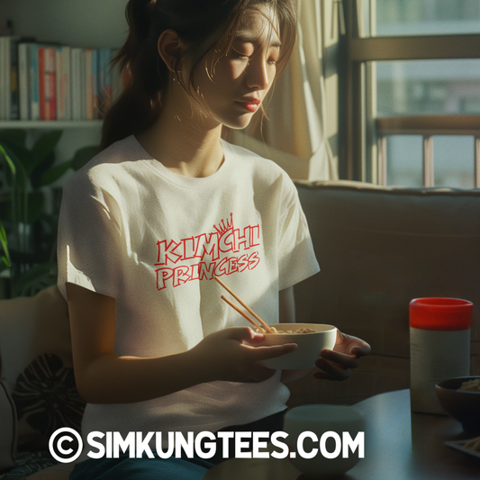 SKT Foodie Tees: KIMCHI PRINCESS Unisex Cotton Tee