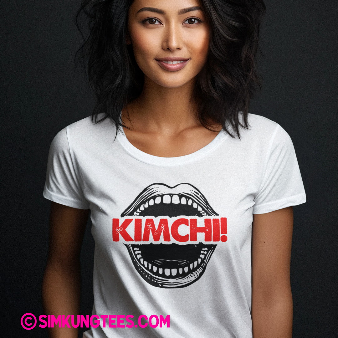 SKT Foodie Tees: SCREAMING KIMCHI Unisex 100% Cotton Tee