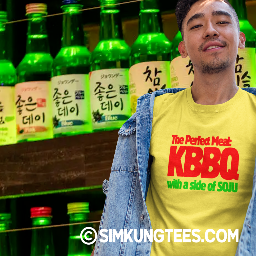 SKT Foodie Tees: The Perfect Meal: KBBQ with a Side of SOJU Unisex Tee