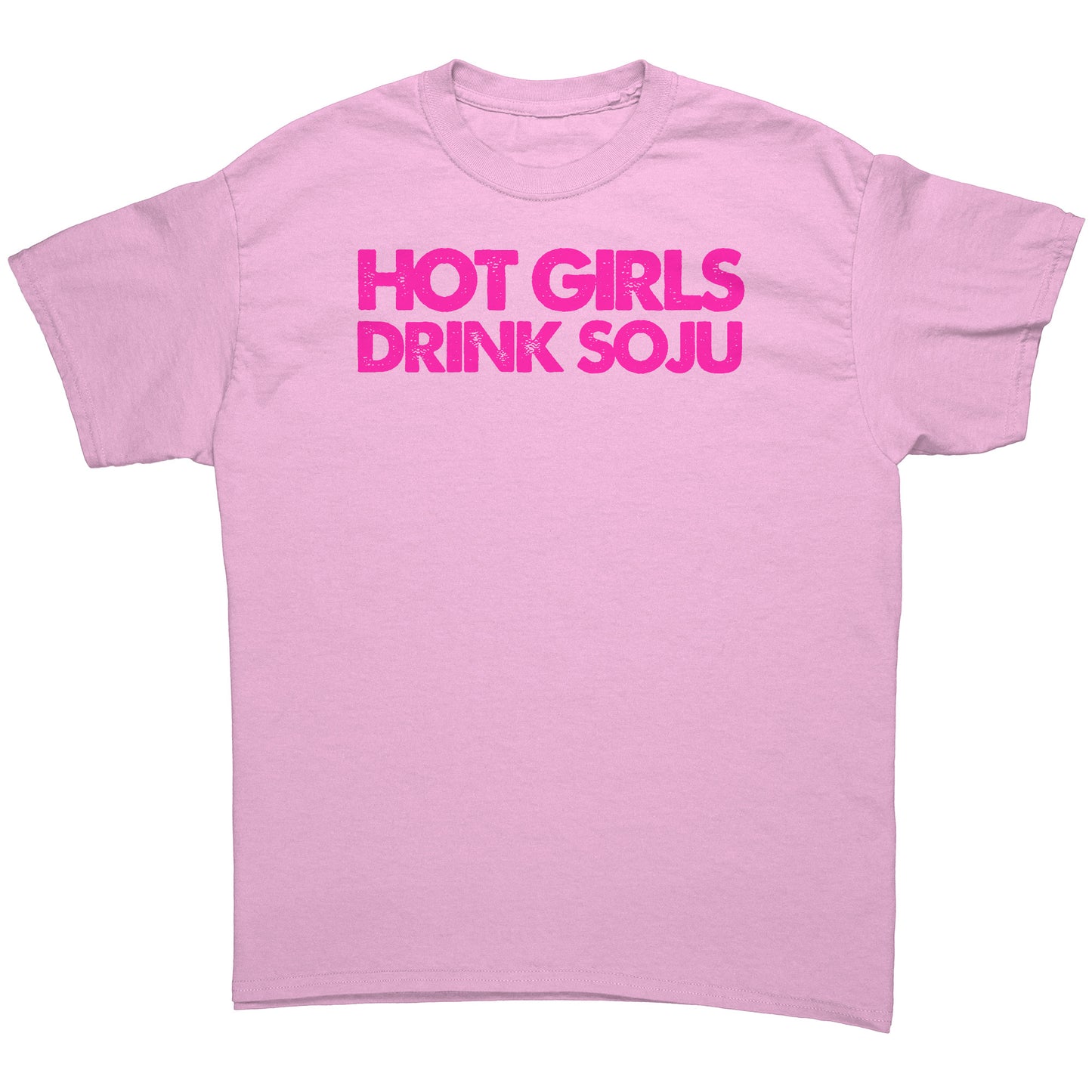 SKT Soju Tees: HOT GIRLS DRINK SOJU Unisex Cotton Tee
