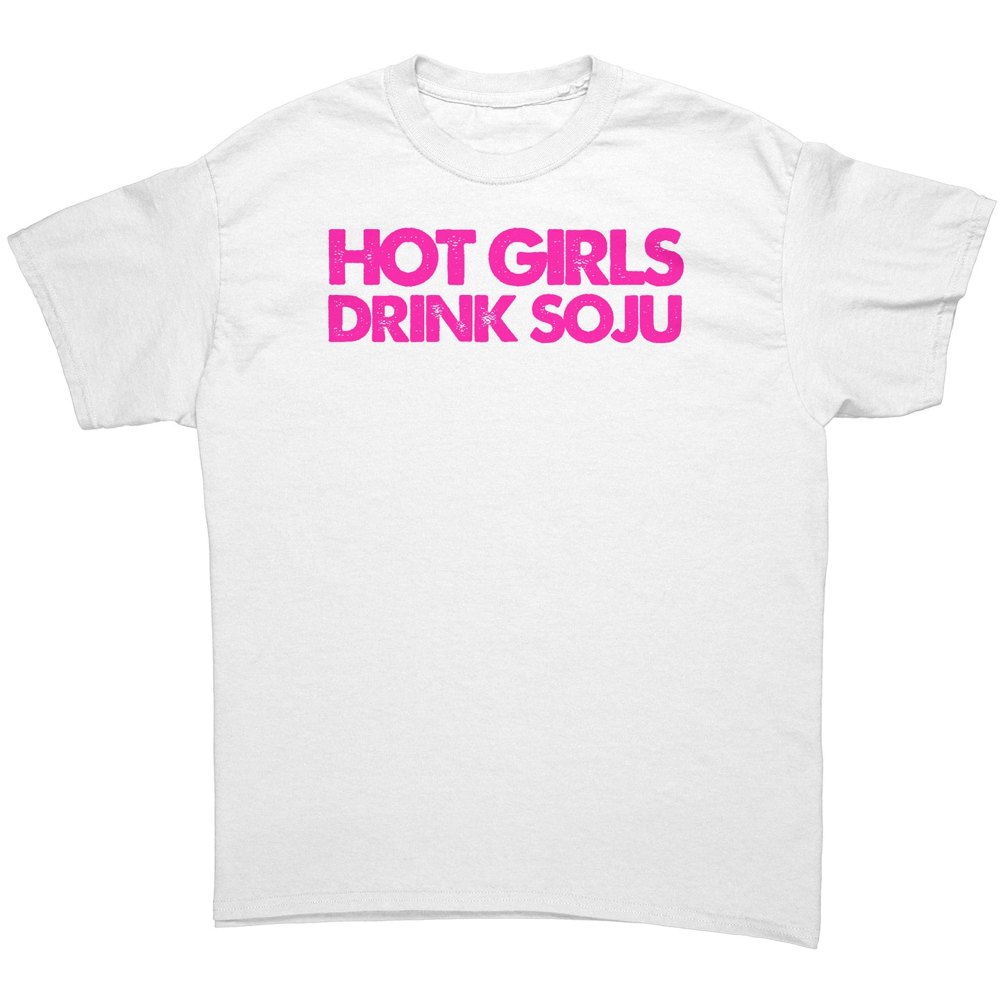 SKT Soju Tees: HOT GIRLS DRINK SOJU Unisex Cotton Tee