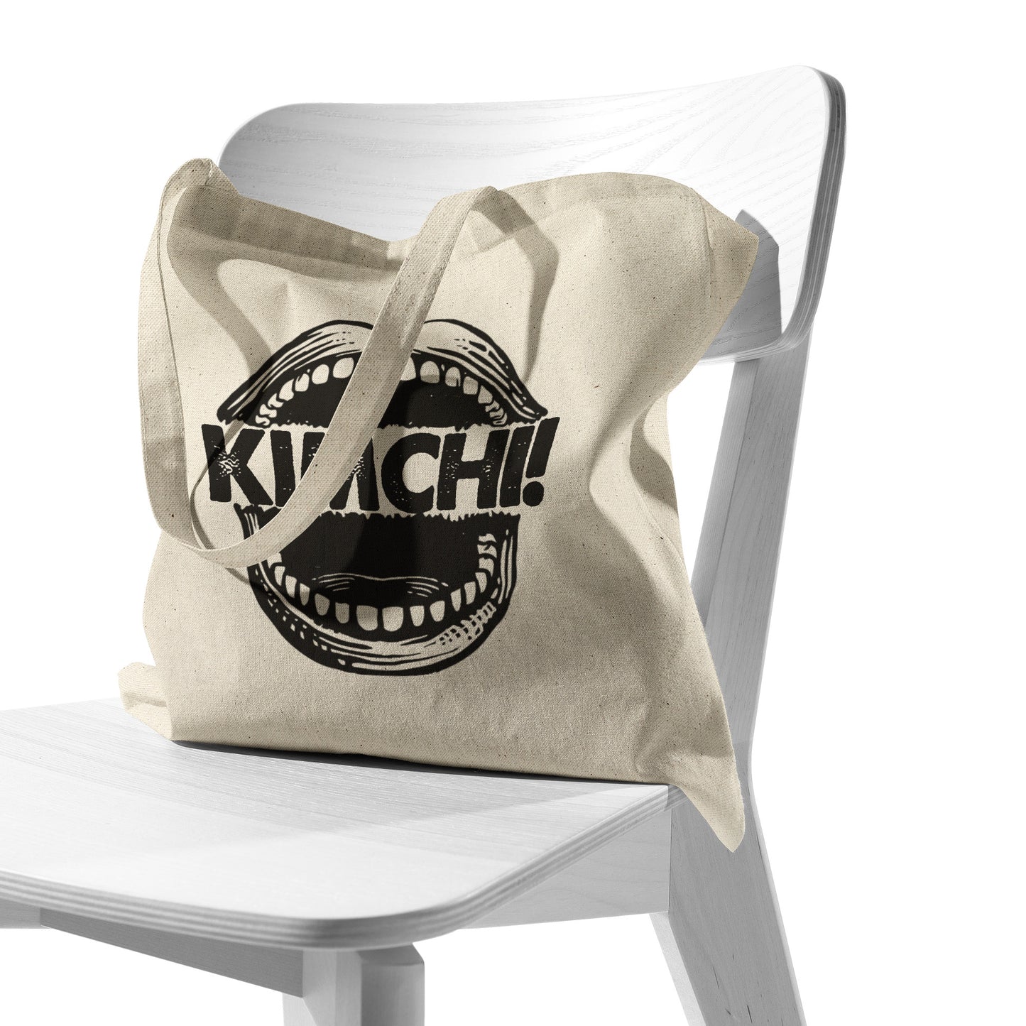 SKT Totes: SCREAMING KIMCHI Cotton Tote Bag
