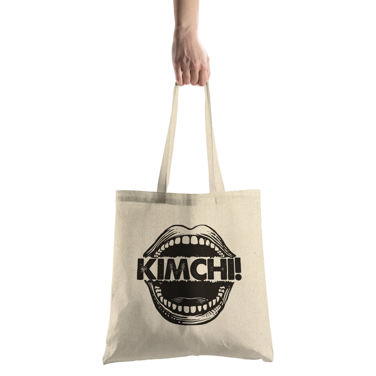 SKT Totes: SCREAMING KIMCHI Cotton Tote Bag